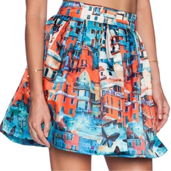 Stora Box Pleat Skirt in Butterfly Paradise
Alice + Olivia - Picture 2 of 9